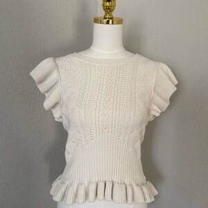 Express Ivory Knit Sweater